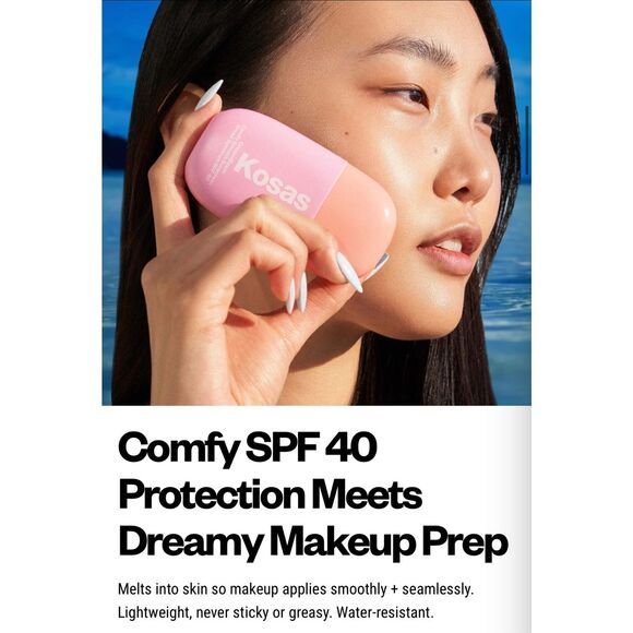 ✨ Kosas DreamBeam Comfy Smooth Sunscreen SPF 40 – ORIGINAL Shade ✨FULL SIZE- NIB - Picture 11 of 15
